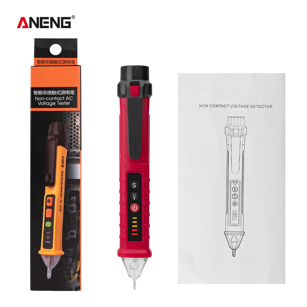 ANENG VD802 Smart Non-contact Digital Test Pen New Arrival AC Voltage 12-1000V Detectors Current Electric Sensor Tester Tools