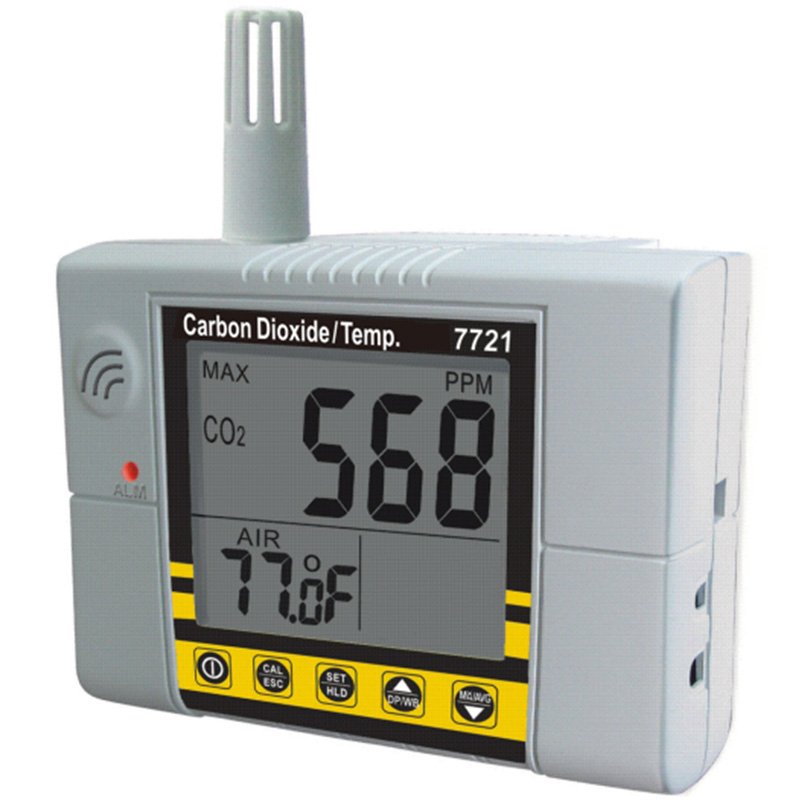 AZ7721 Air Quality Monitor Carbon Dioxide Tester Gas Detector CO2 with Temperature Test
