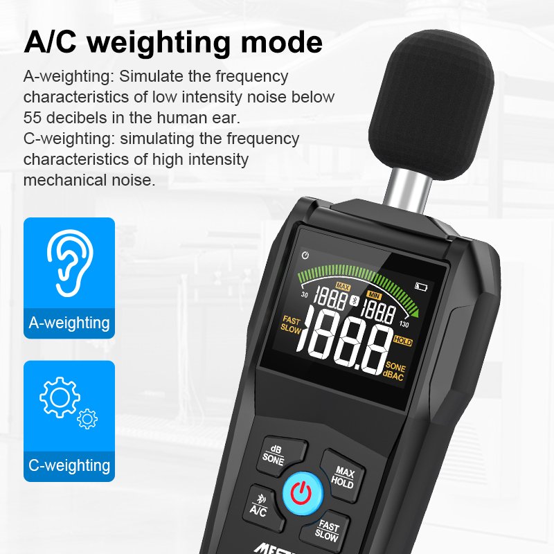 Wholesale 30-130dB dB Decibel Detector Audio Tester Metro Diagnostic-Tool Smart Sensor Digital Sound Level Meter Noise tester