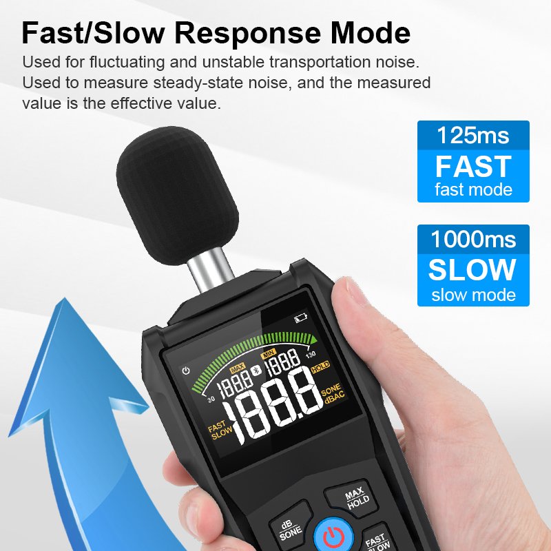 Wholesale 30-130dB dB Decibel Detector Audio Tester Metro Diagnostic-Tool Smart Sensor Digital Sound Level Meter Noise tester