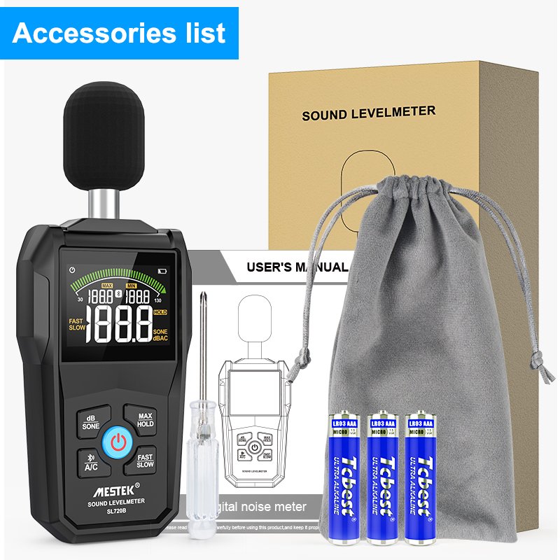 Wholesale 30-130dB dB Decibel Detector Audio Tester Metro Diagnostic-Tool Smart Sensor Digital Sound Level Meter Noise tester
