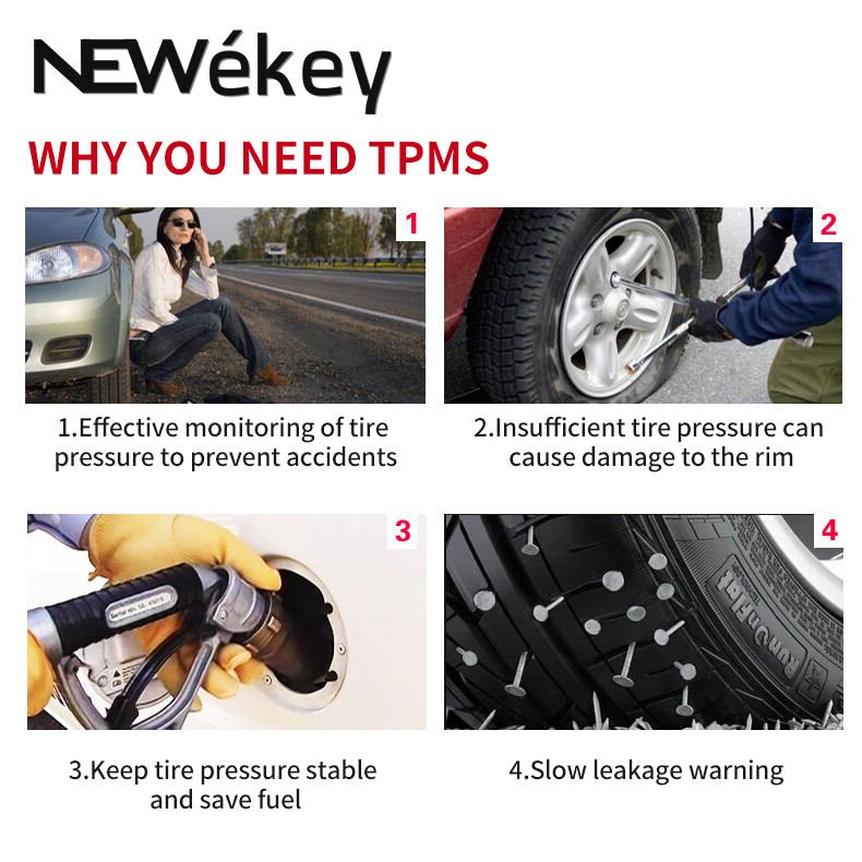 SPY car digital wireless low air valve tpms tire pressure gauge sensor monitoring system (tpms)