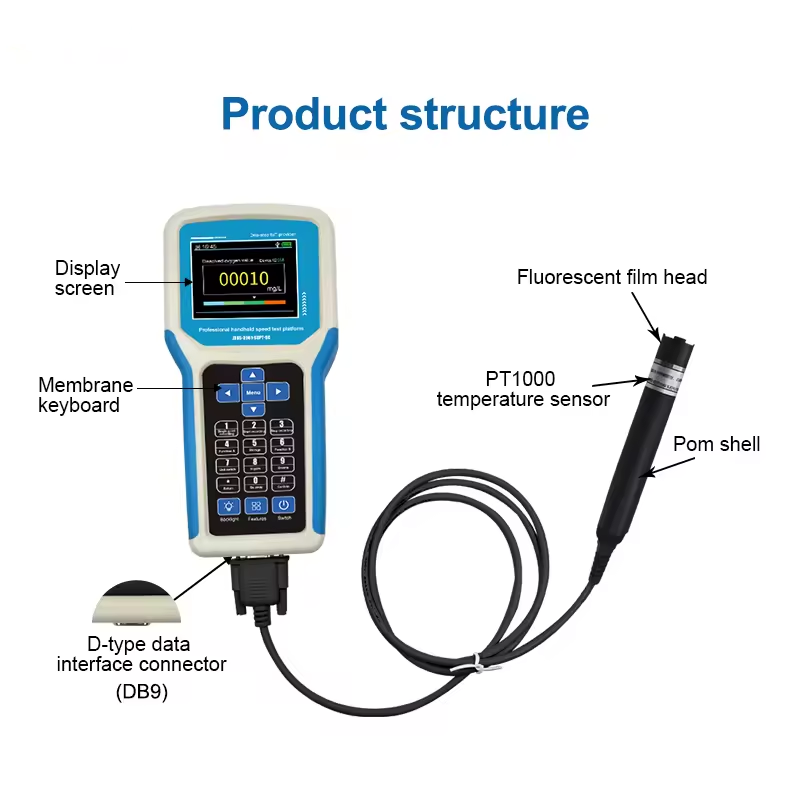Portable Digital Dissolved Oxygen Analyzer Detector Meter DO/Water Quality Tester