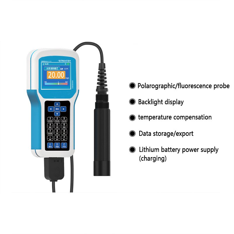 Portable Digital Dissolved Oxygen Analyzer Detector Meter DO/Water Quality Tester