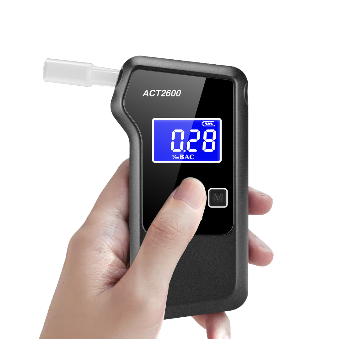 Professional breathalyzer car accessory alcohol tester fuel cell alcohol detector anti drunk driving
