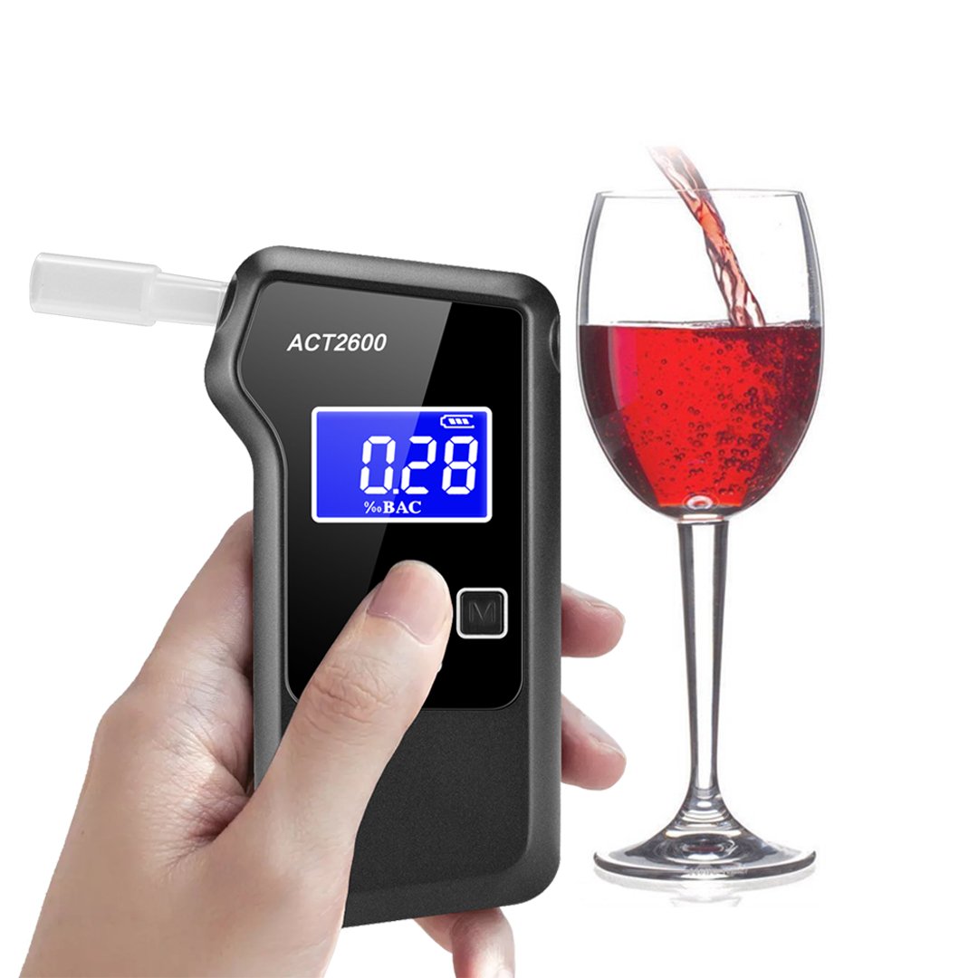 Professional breathalyzer car accessory alcohol tester fuel cell alcohol detector anti drunk driving