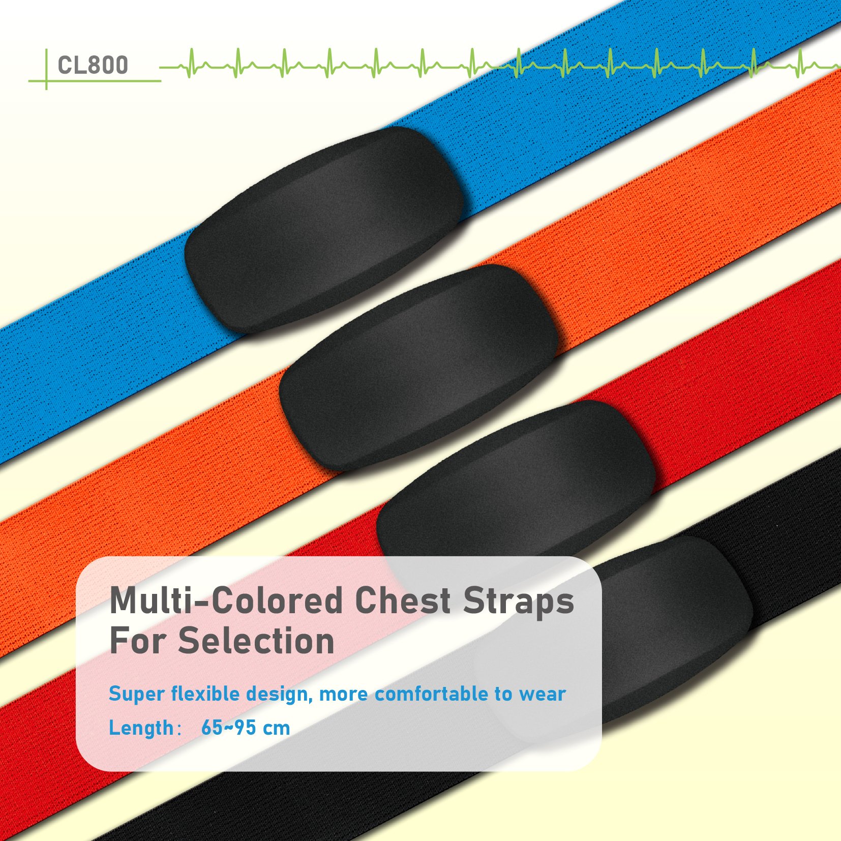 Heart Rate Monitor Chest Strap BLE&ANT+ Pulse Sensor Chest Belt activity & fitness trackers Chest Band