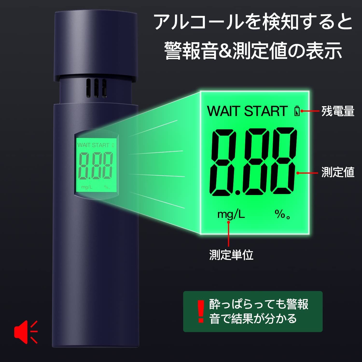 2022 Alcohol Checker, Commercial Use, MEMS and Nano Technology, Semiconductor Gas Sensor, Contactless, Chargeable