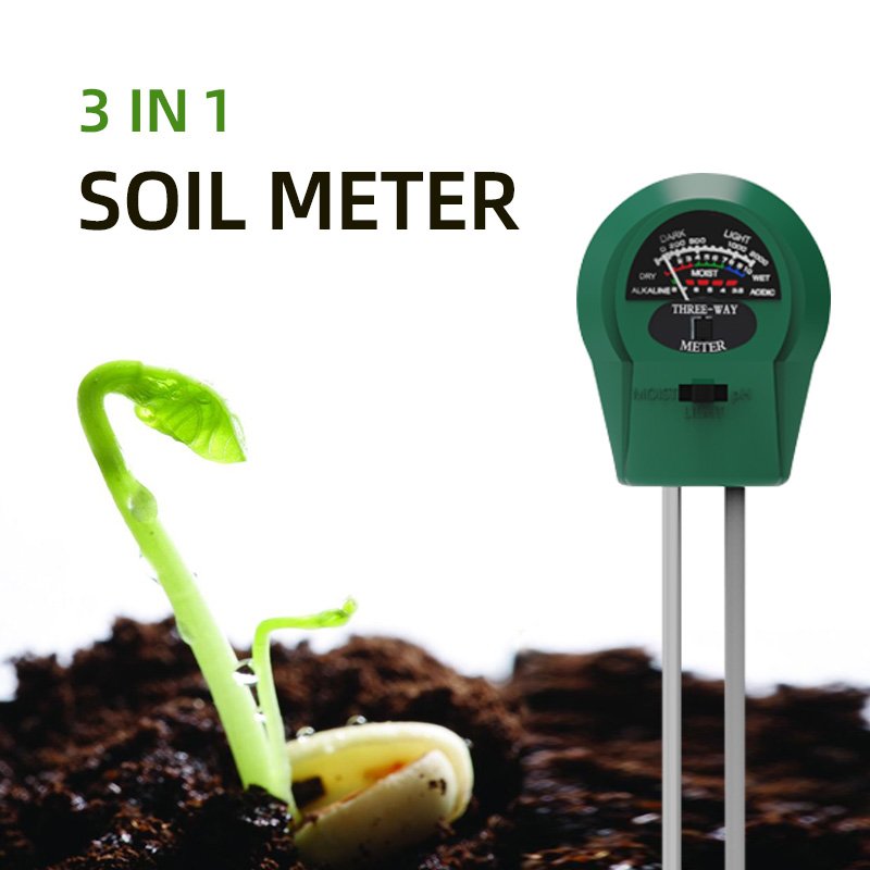 Factory Low Price Portable 3 in 1 Soil Tester Humidity Moisture PH Soil Meter Soil PH Meter Tester