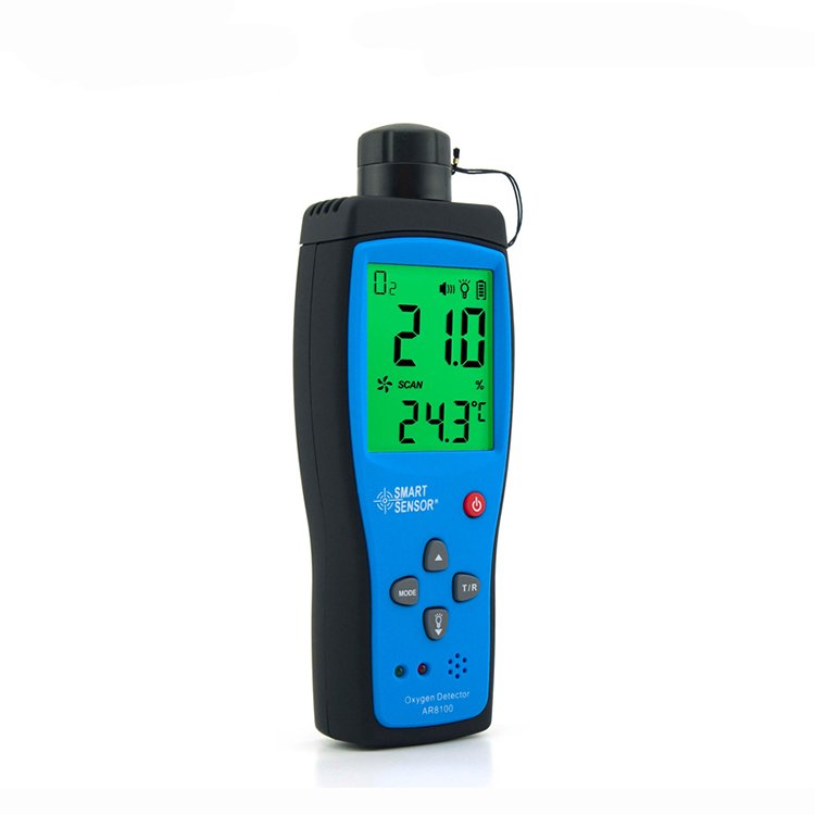 Smart Sensor AR8100 Portable Oxygen Tester Digital O2 Oxygen Gas Meter with carry case