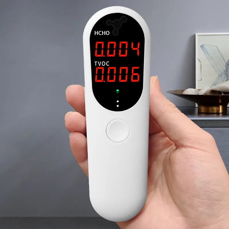 LED Digital Display Air Quality Detector Office Formaldehyde HCHO TVOC Air Quality Monitor High Precision Portable Indoor Rc Gz