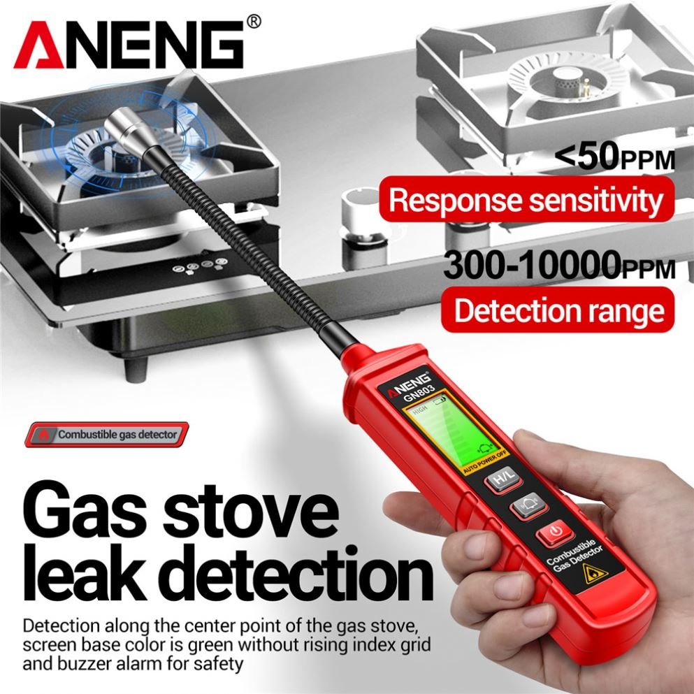 ANENG GN803 Handheld Gas Leak Detector Portable Gases Concentration Analyzer Meter Leakage Tools Methane Combustible Gas Testers