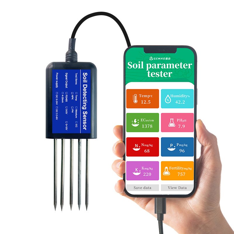Gardening-Friendly 8-in-1 Soil Sensor Perfect for Flowers,Plants,and Trees