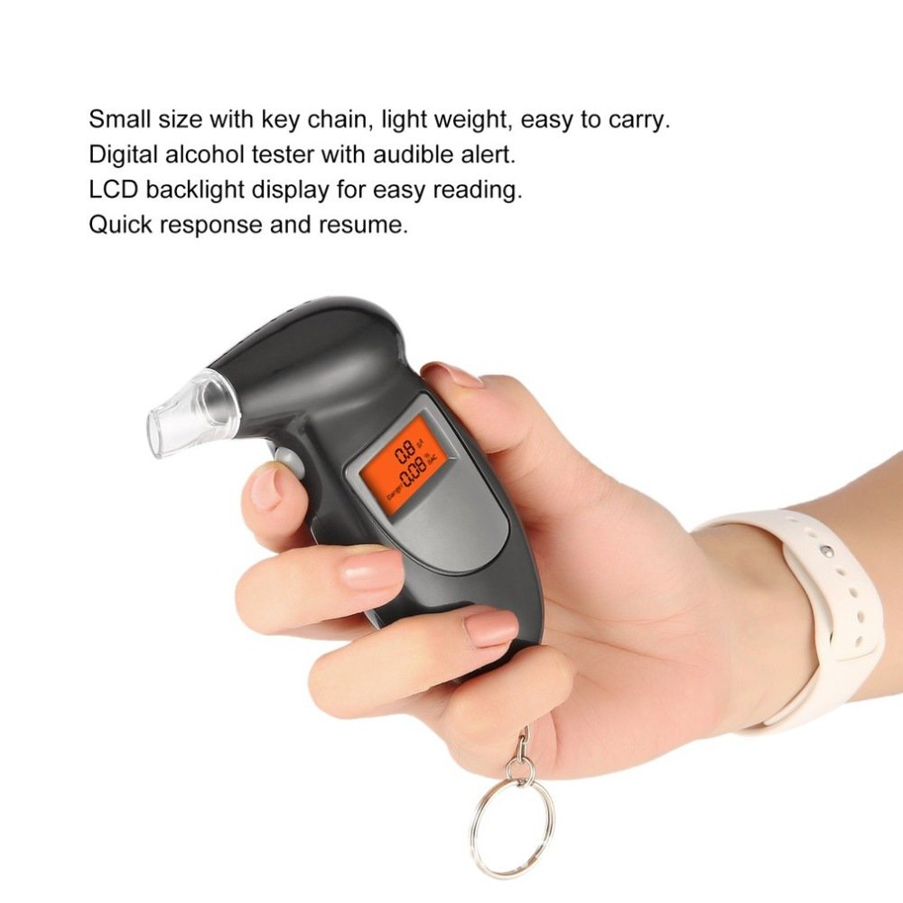 Measurement Range 0.00 - 0.19% BAC 0.0-1.9g/L Digital Breath Alcohol Tester Detector Breath Analyzer Breathalyzer