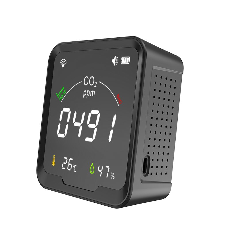 PROTMEX PTH-9CW NDIR Air Quality CO2 meter Desktop Temperature Humidity with LCD screen Japan Netherlands Belgium EU WIFI