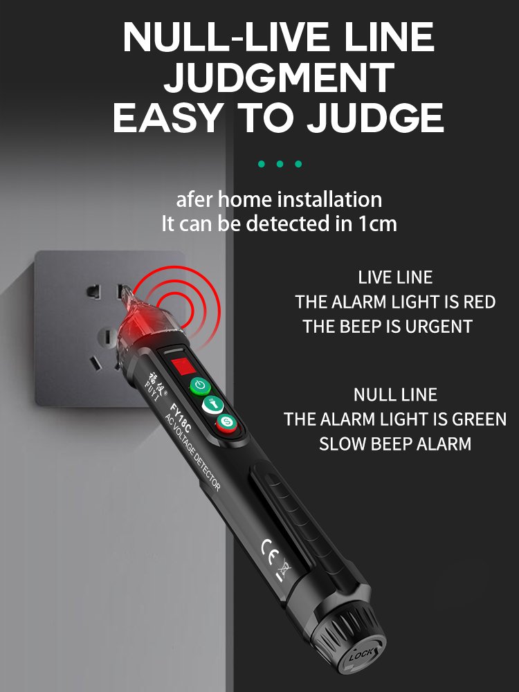 AC Electronic Pen Type Personal Safety Voltage Detector Pen Voltage Detector Tester Non-Contact AC Voltage Sensor Stick