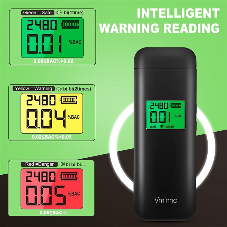 High Accurate OEM ODM Wholesale Contactless Alcohol Detector Portable Breathalyzer Digital Breath Alcohol Tester Price