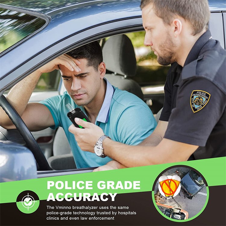 High Accurate OEM ODM Wholesale Contactless Alcohol Detector Portable Breathalyzer Digital Breath Alcohol Tester Price