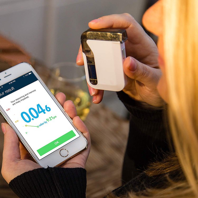 Professional-Grade Accuracy Mobile Smartphone Breathalyzer