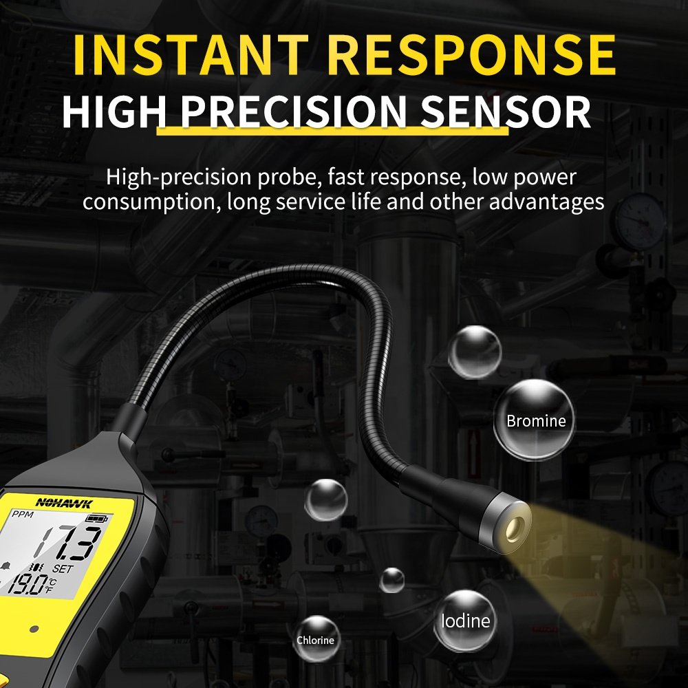 HVAC Advanced Refrigerant Freon Leak Detector Sensor Halogen Leakage Tester Checker