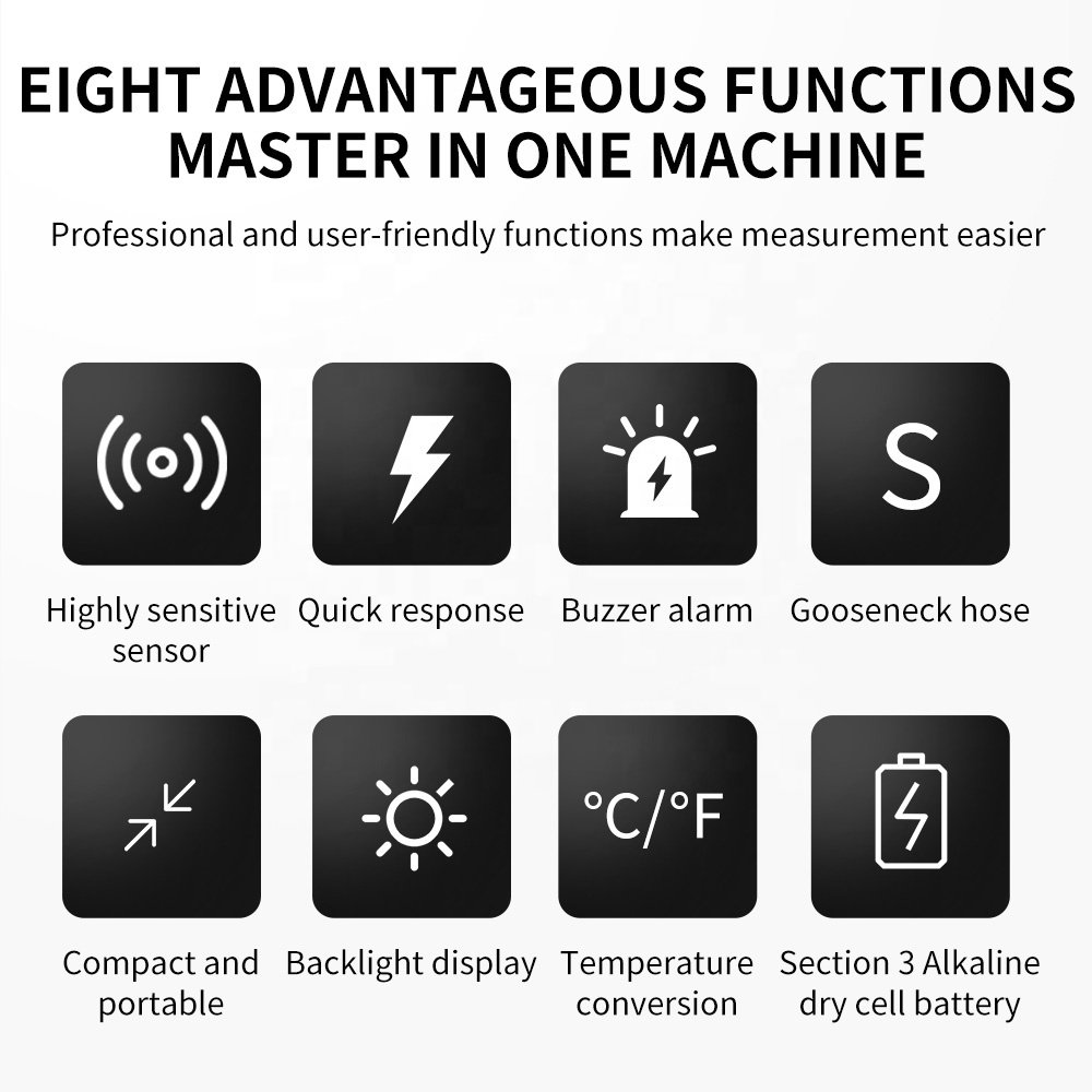 HVAC Advanced Refrigerant Freon Leak Detector Sensor Halogen Leakage Tester Checker