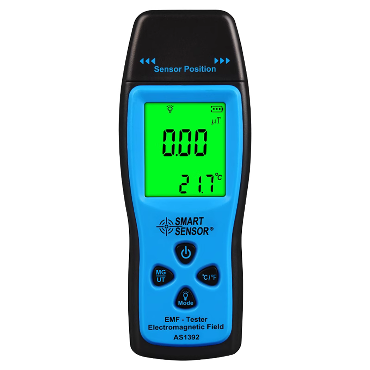 SMART SENSOR Professional Digital Electromagnetic Field Radiation Tester Magnetic Electric Strength EMF Detector