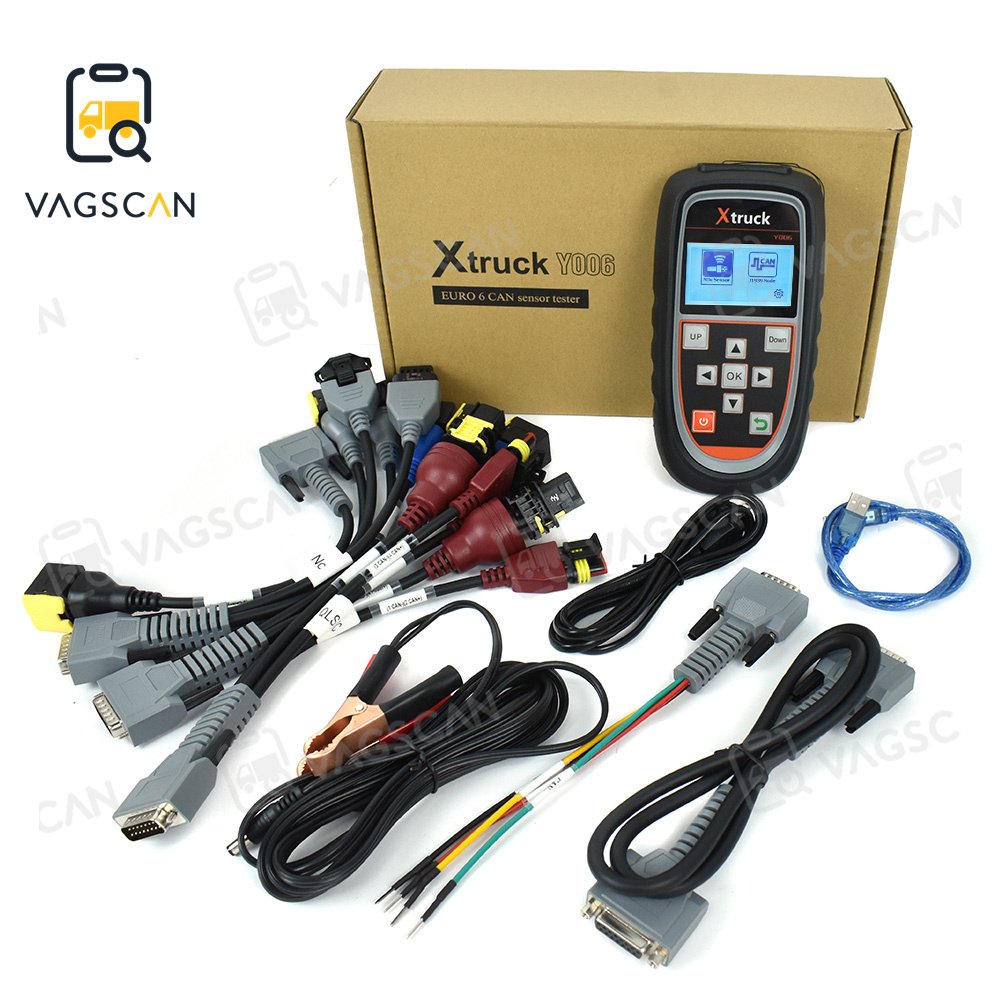 X truck Y006 EURO 6 CAN J1939 sensor tester New upgrade Truck Nitrogen Detector Test NOx PM Urea Level Exhaust Temperature