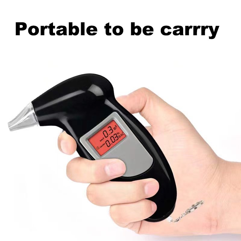 New Arrival portable Alcohol Tester Cheaper price Breath Alcohol Detector with 5 mouthpieces
