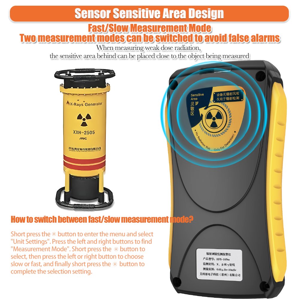 AIKESI HFS-10Pro Handheld Geiger-Muller Counter Mini Nuclear Radiation Detector X,Beta And Gama Ray Radioactivity Tester