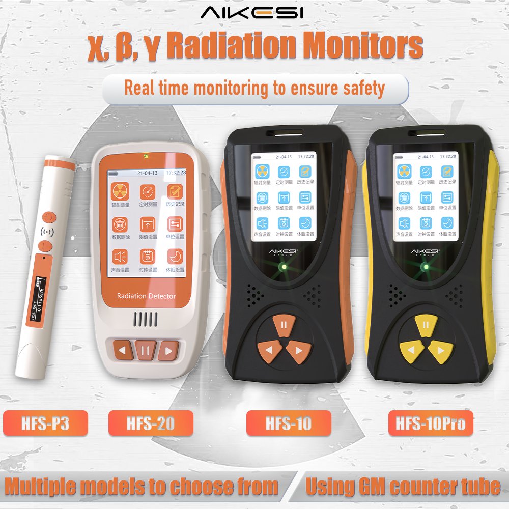 AIKESI HFS-10Pro Handheld Geiger-Muller Counter Mini Nuclear Radiation Detector X,Beta And Gama Ray Radioactivity Tester
