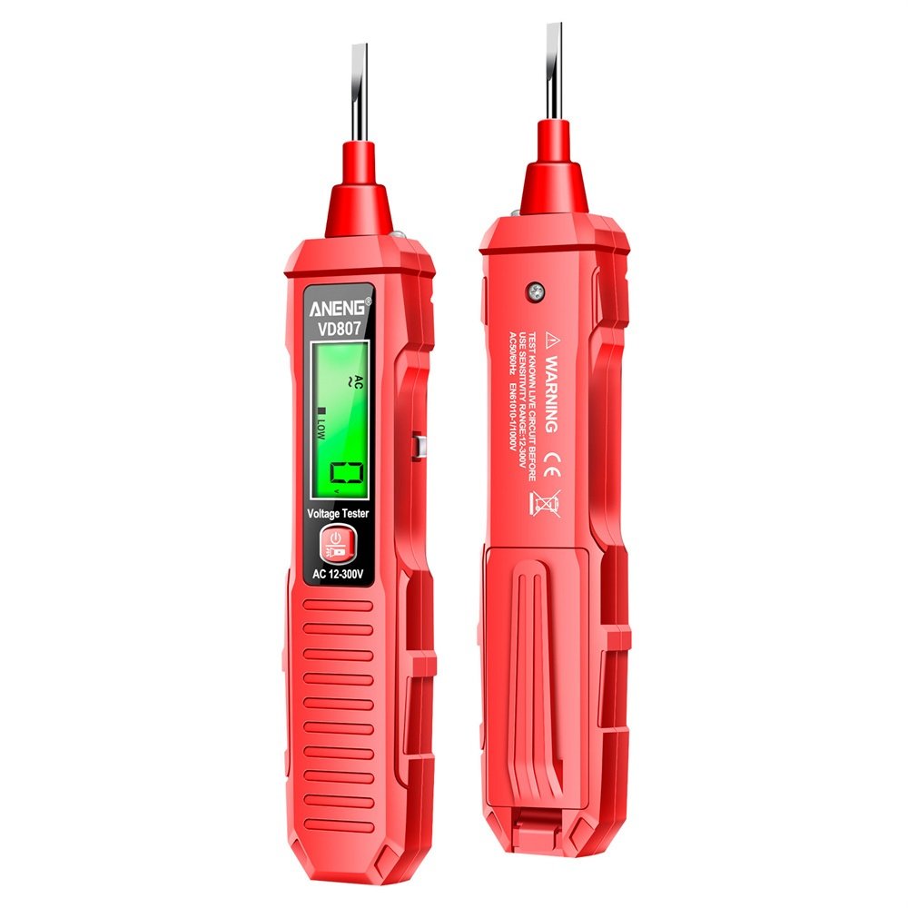 VD807 Slotted Induction Portable 50/60Hz Smart Electric Pen Tester NCV Sensor AC 12-300V Non-contact Wire Detector Tools