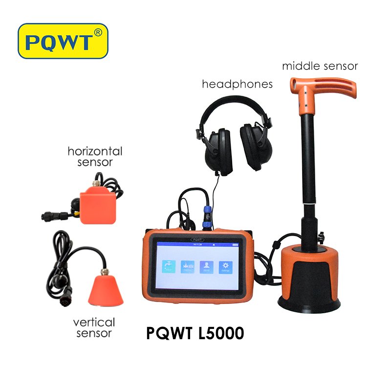 PQWT-L7000 Pro Plumbing Pipe Leak Detection Device Underground In-walls Pipeline Water Leak Detector