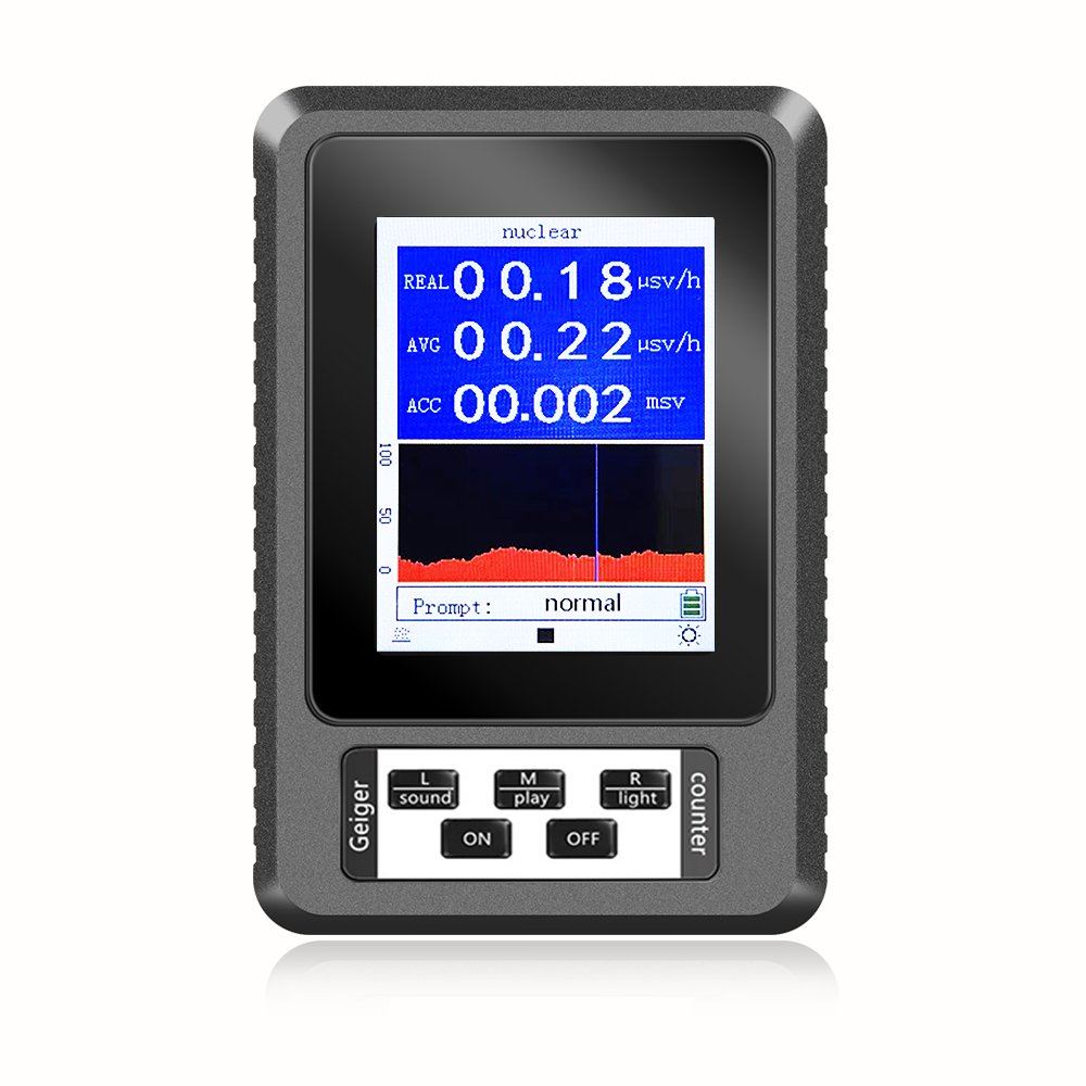 Portable Geiger Counter Nuclear Radiation Detector Personal Radiation Dosimeter EMF Meter Sensor