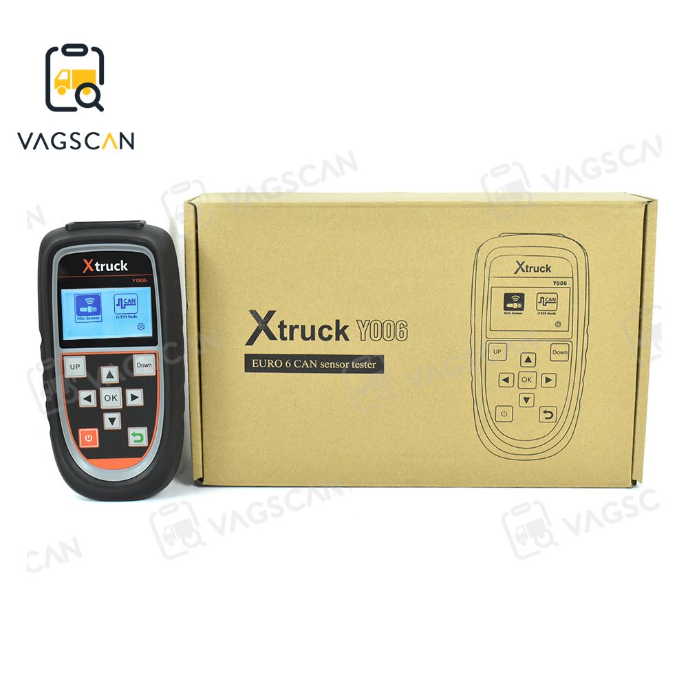 New upgrade Truck Nitrogen Detector Test NOx PM Urea Level Exhaust Temperature X truck Y006 EURO 6 CAN J1939 sensor tester