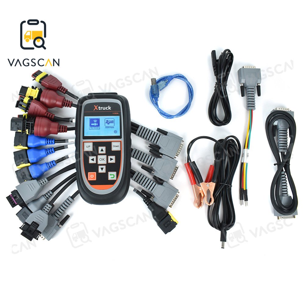 New upgrade Truck Nitrogen Detector Test NOx PM Urea Level Exhaust Temperature X truck Y006 EURO 6 CAN J1939 sensor tester