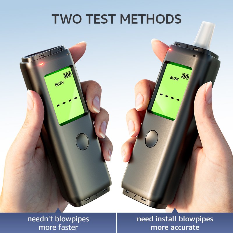 fuel cell alcohol tester alcotester Alcohol breath Tester Breathalyzer Detector with CE RoHS Certificate Mr Black 03