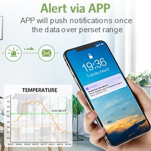 Smart Thermometer Hygrometer Fridge Freezer Tester Temperature Humidity Meter Detector