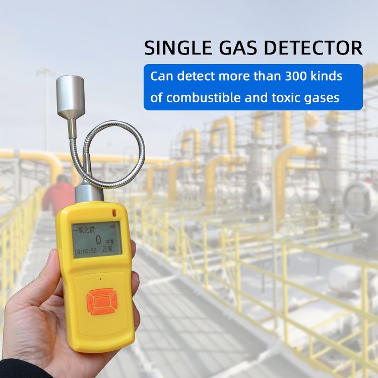 portable type gas detector flexible probe handheld gas detector with hose