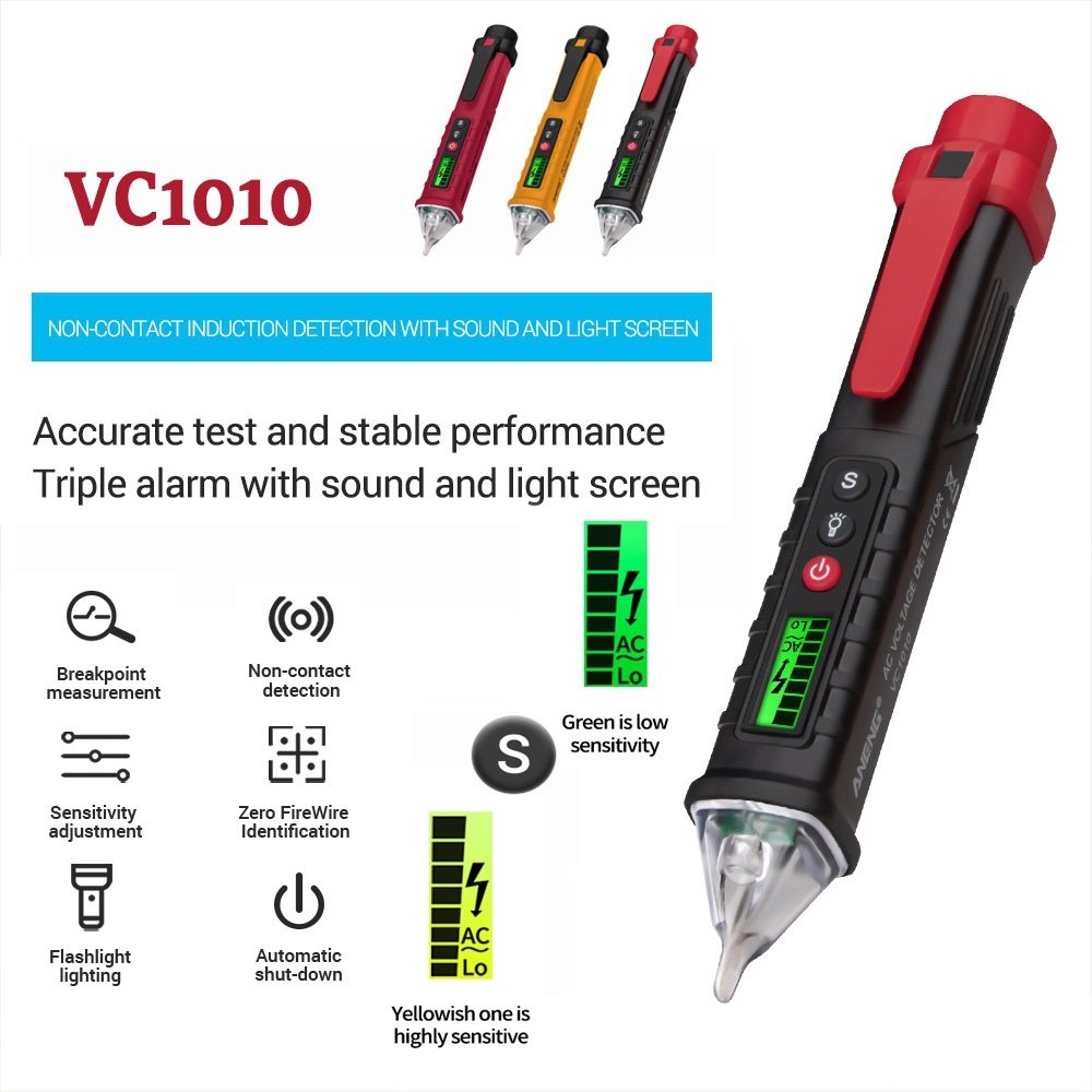 Voltage Detector Smart Non-Contact Voltage Tester Pen Meter 12-1000V Current Electric Sensor Test Pencil Voltage Indicator