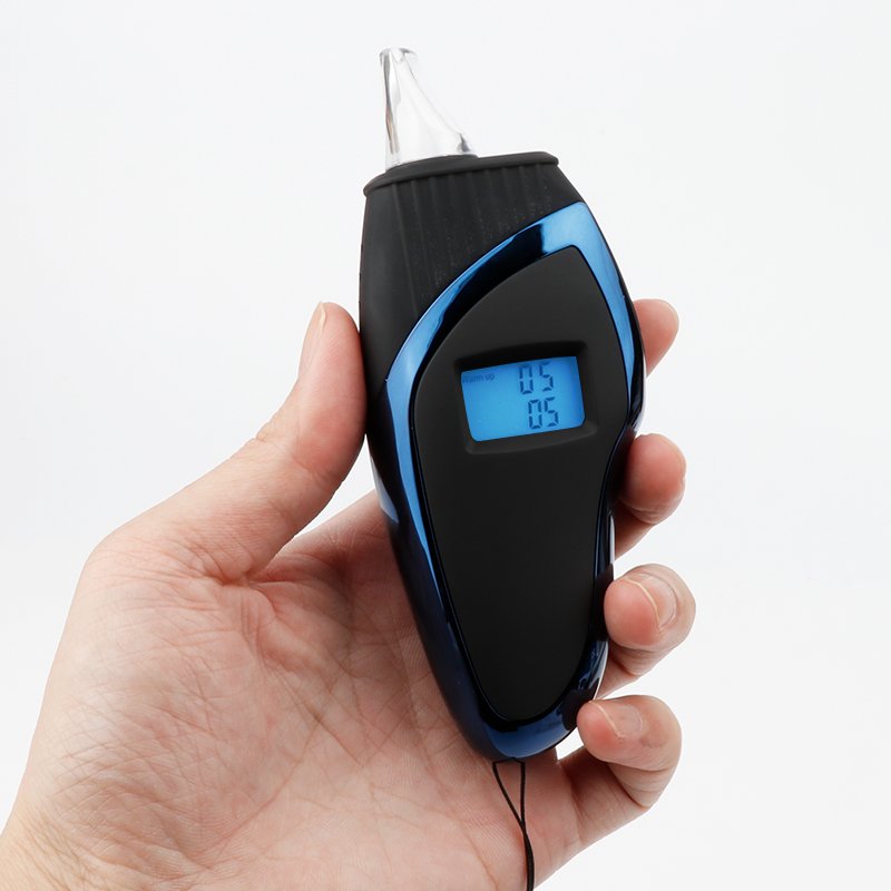 Breathing Digital Alcohol Detector With Mouthpiece Alcohol Tester