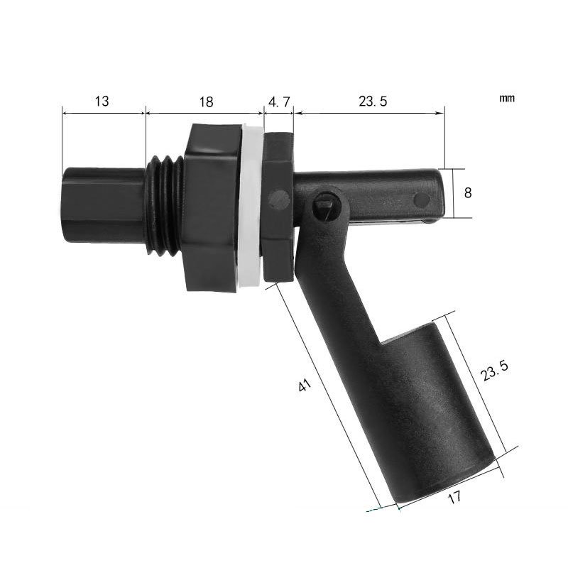 PP mini tank float level switch fuel oil tank sensor magnetic ball switch tanque interruptor de nivel de flotador sensor