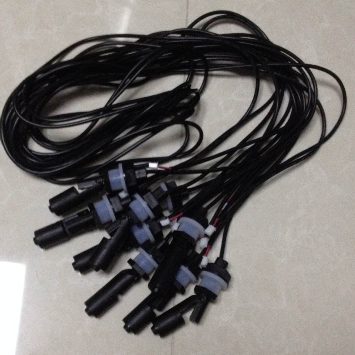 PP mini tank float level switch fuel oil tank sensor magnetic ball switch tanque interruptor de nivel de flotador sensor