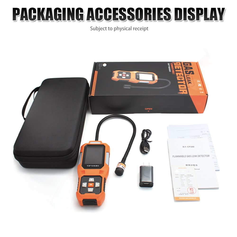 AIKESI JLY-CP100 Combustible Gas Analyzer Leak Location Tester Concentration Meter Smart Sensor Carbon Monoxide Leak Detector