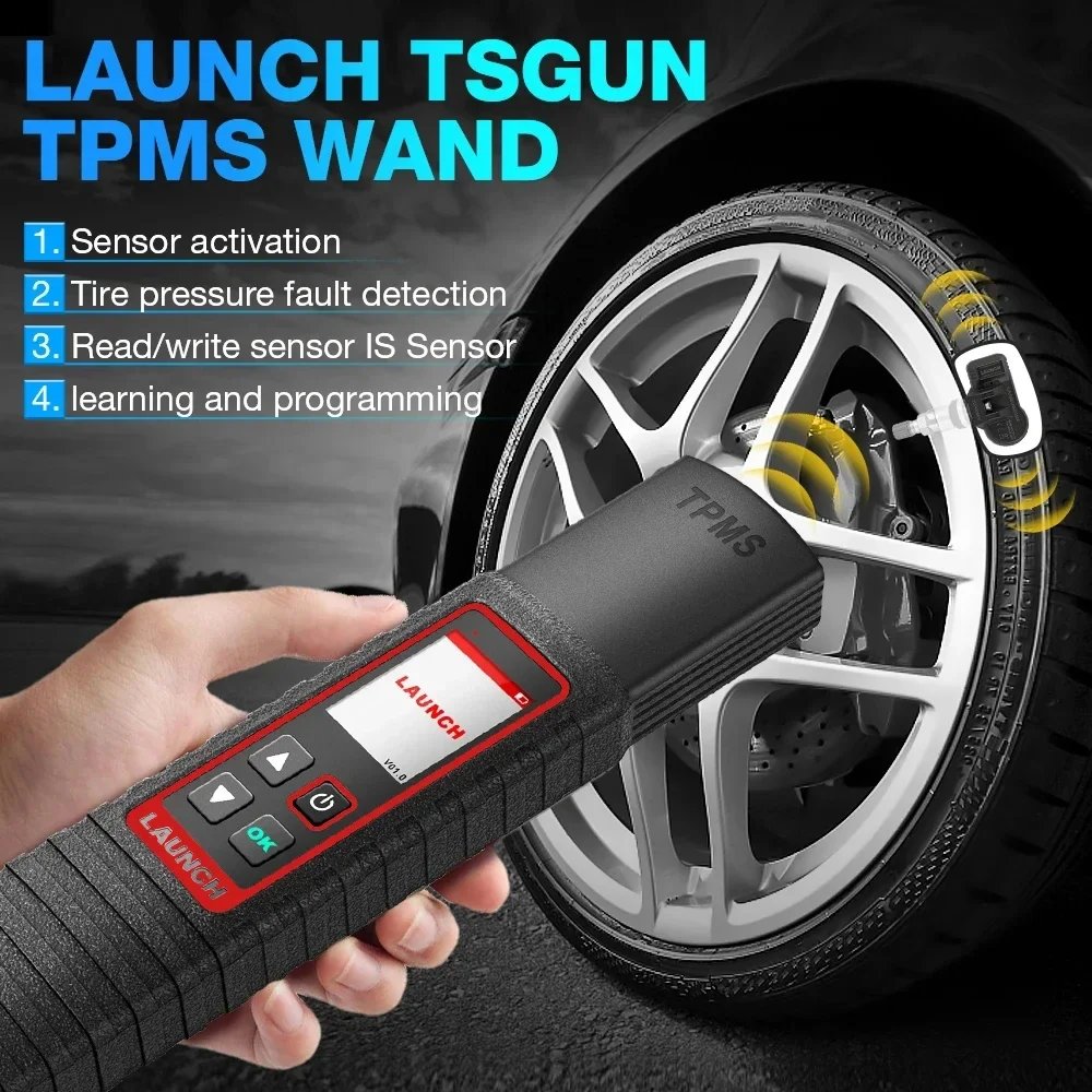 Launch X431 TSGUN TPMS 433 315MHZ 2 In1 RF-Sensor Handheld X-431 TSGUN Car Tire Pressure Detector Programming Diagnostic Tools