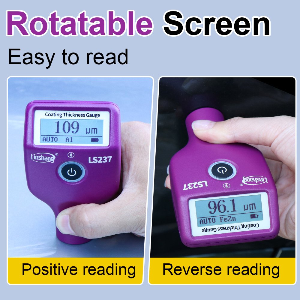 LS237 High Precision Car Paint Checker Detector Film Thickness Tester Car Paint Meter Coating Thickness Gauge