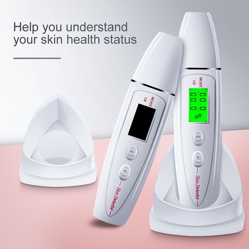 Beauty Care Tool LED Display Skin Analyzer Tester Digital Facial Moisture Oil Analyzer Face Skin Sensor Monitor Oil Detector
