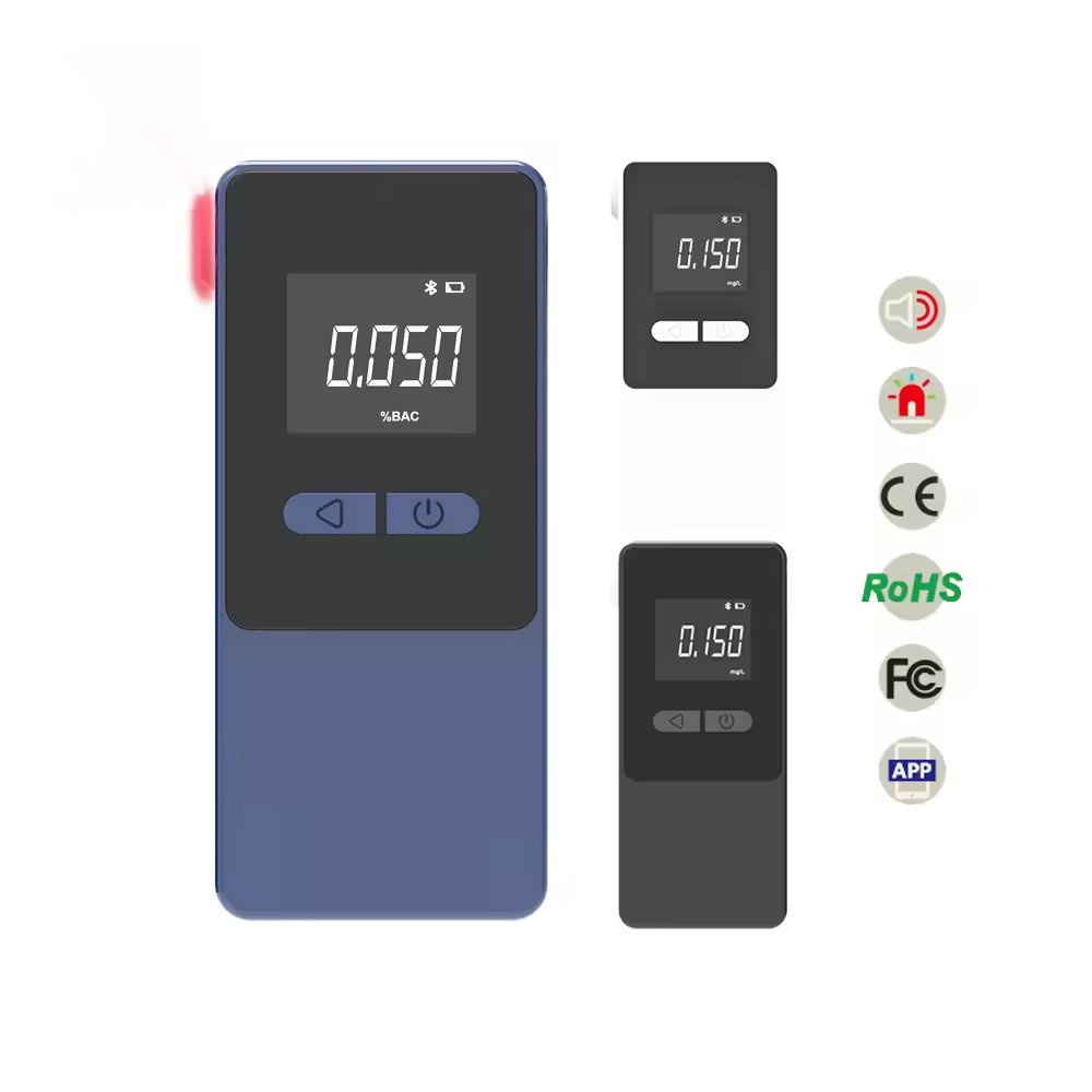 Fuel Cell Sensor Portable Alcohol Tester Mobile software support Portable Mini Alcohol Tester with LCD Screen