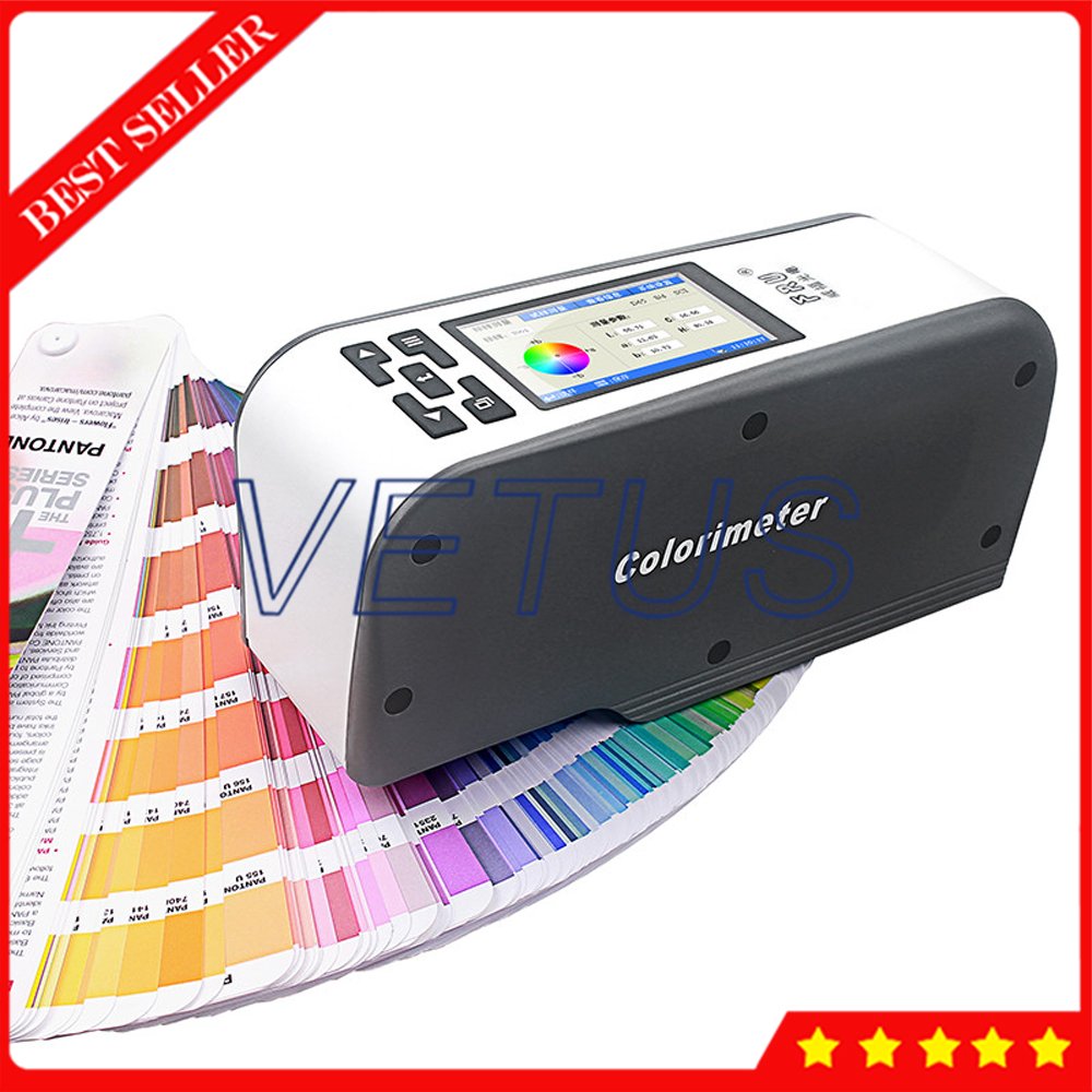 Colorimeter Color Tester Detector with Flat Surface Measurement Caliber 8mm LED Blue Excitation Photodiode Array Sensor WF32
