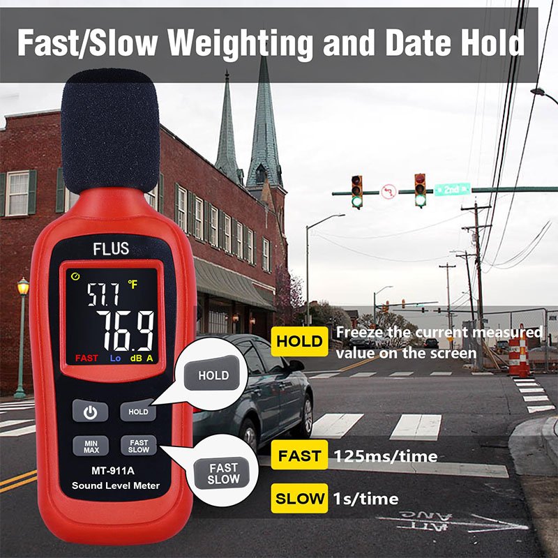 Digital sound level meter Measure 35-135dB Noise dB Decibel meter Monitoring Testers Smart Sensor