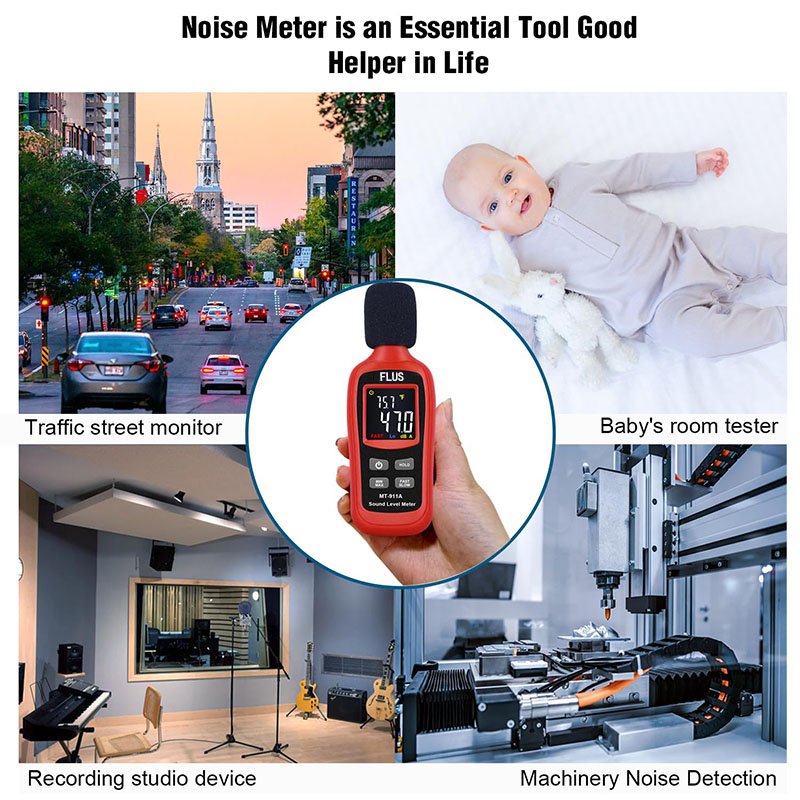 Digital sound level meter Measure 35-135dB Noise dB Decibel meter Monitoring Testers Smart Sensor